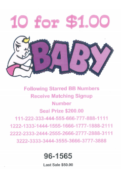 10 For $100 Baby jar ticket