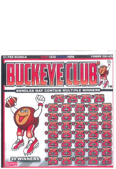 Buckeye Club jar ticket