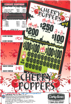 Cherry Poppers jar ticket