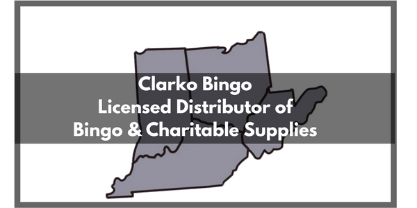 Clarko Bingo a Licensed Distributor of Bingo & Charitable Supplies states