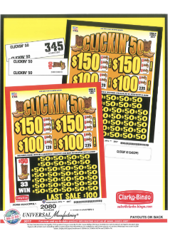 Clickin 50 jar ticket