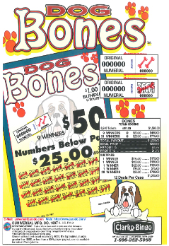 Dog Bones - Bingo Jar Tickets
