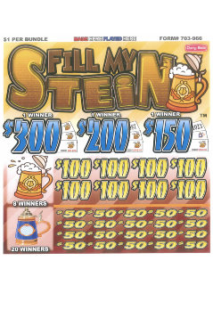 Fill My Stein jar ticket