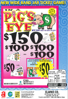 In A Pig's Eye jar ticket