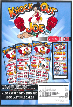 Knock Out Joe Bingo Tab