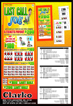 Last Call Joe Bingo Tabs