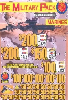 The Military Pack jar ticket