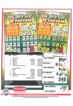 Wild Kingdom jar ticket